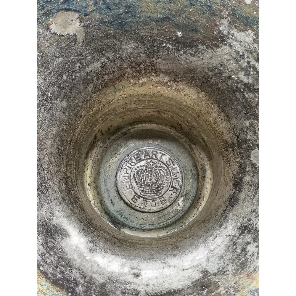 E & J.B Silver Plated‎ Vase